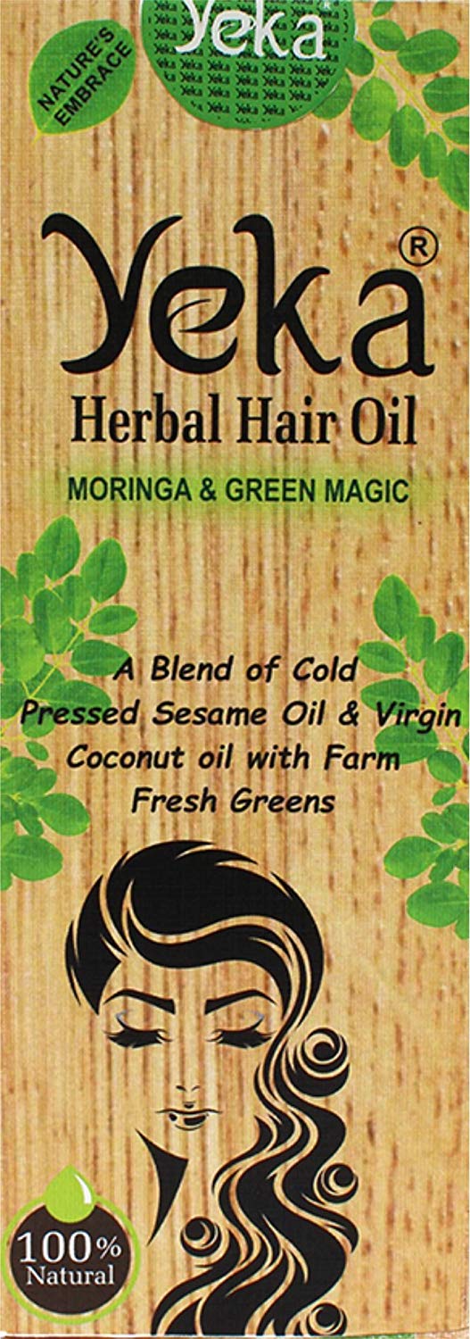 Herbal Hair Oil Yeka Moringa Green Magic