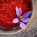 Saffron goes by the scientific name Crocus sativus , and has potent antioxidant properties which help lighten skin discolouration.