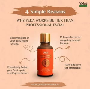 Here's the 4 simple reasons. Why yeka works better than professional facial.