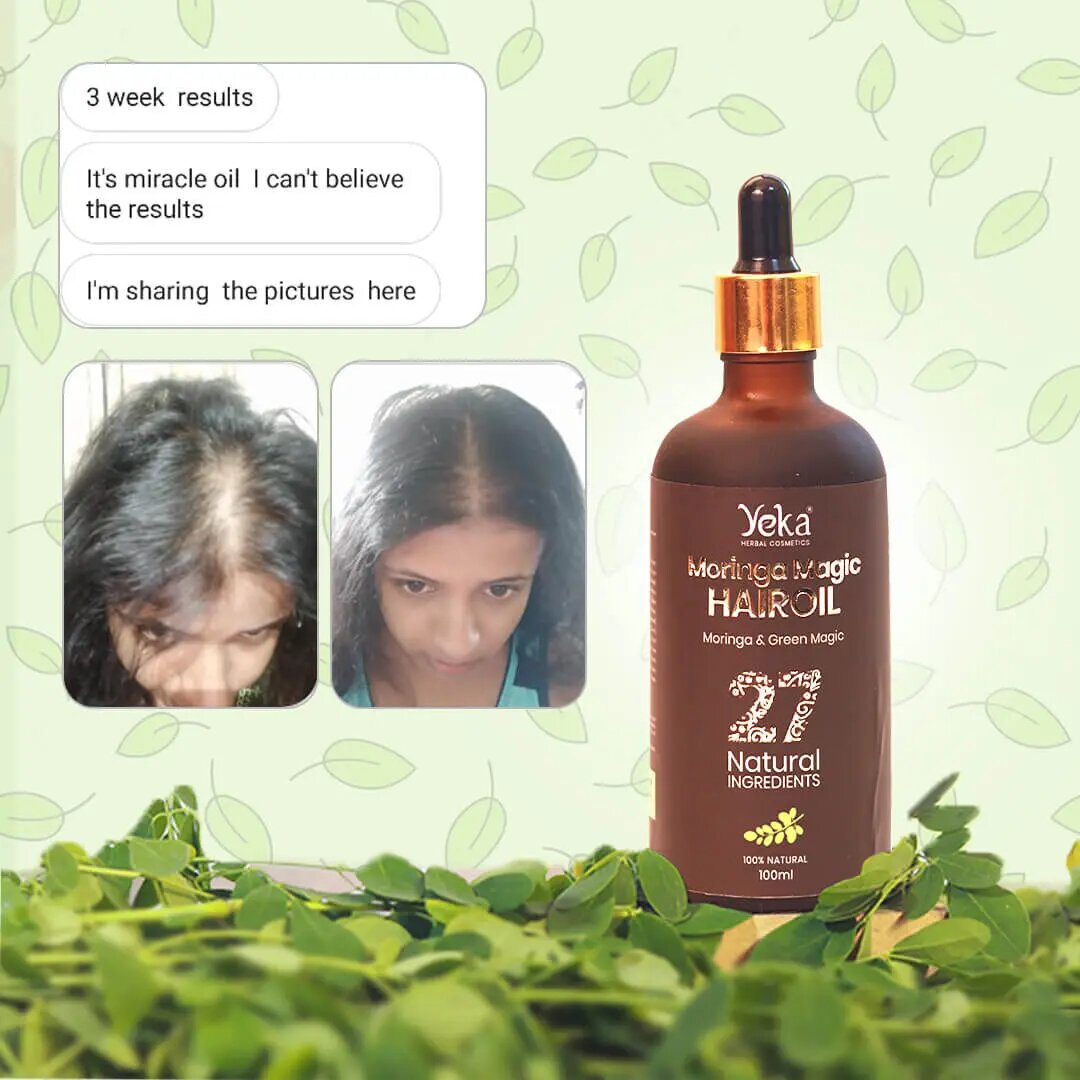 Yeka Moringa Hair Oiol Review - Customer's 3 week results